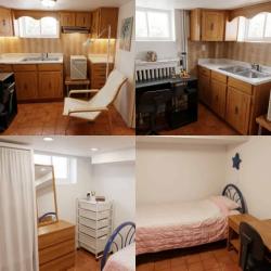 St.clair west or Cedarvale駅からバスで5～10分。半ベースメントのお部屋$700。入居者募集中。プライベートキッチンあり。9/1から入居可。の画像