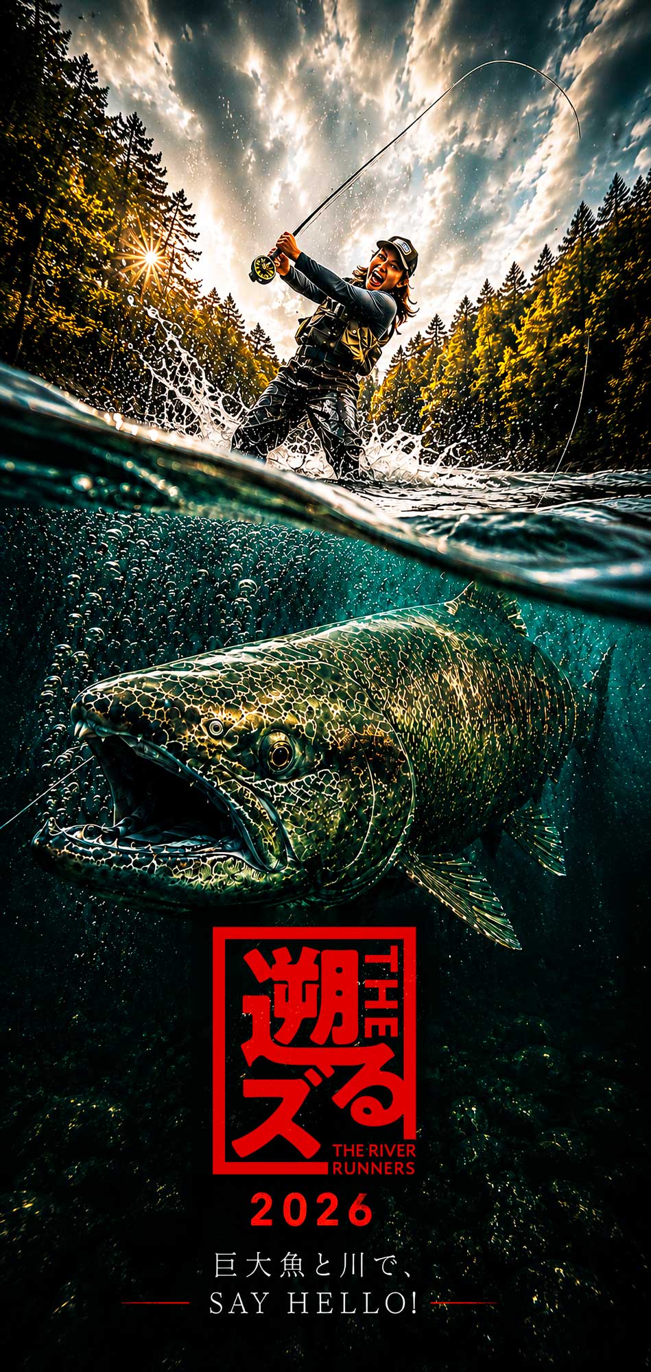 🍁 巨大サーモンの遡上見学＆釣り体験｜オンタリオの秋限定！の画像
