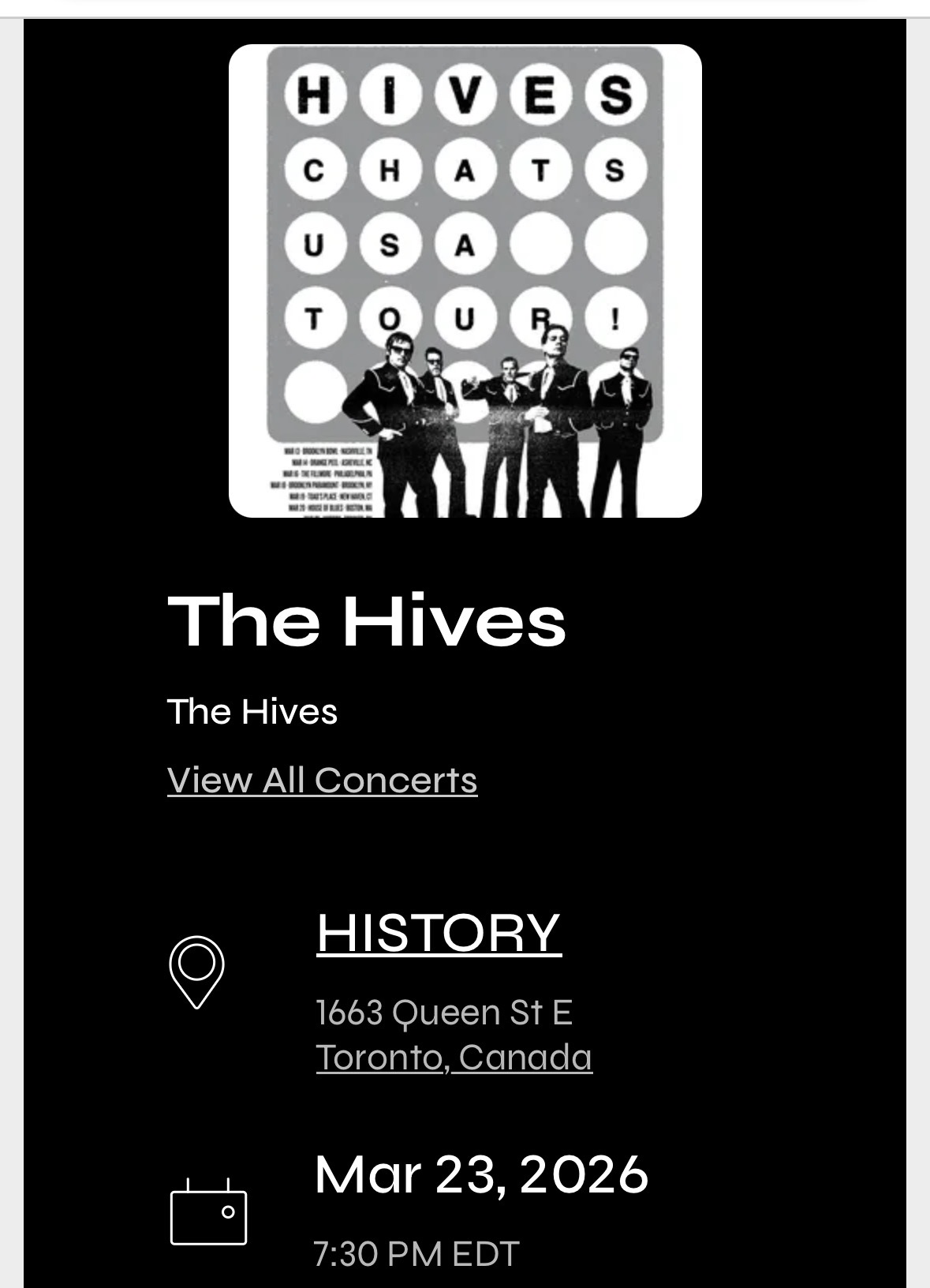 The Hives ライブの画像