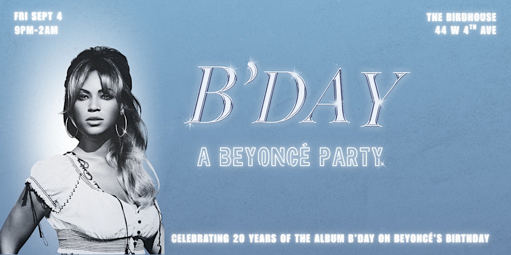 B’DAY! A Beyoncé Party｜9/4（金）21:00〜の画像