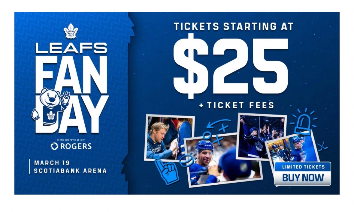 Toronto Maple Leafs ファンdayの画像