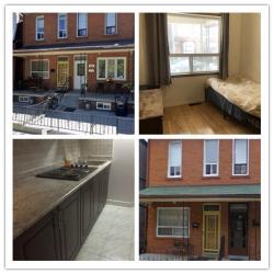 DundasとBathurstにある三つのバス停近くの住宅で, 一軒家の一階にあり、$760（すべて込み）2026.10.1から入居可。詳細は補足での画像